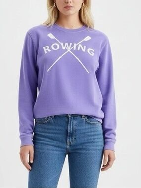 Comfort Colors Purple Rowing Crewneck Sweatshirt